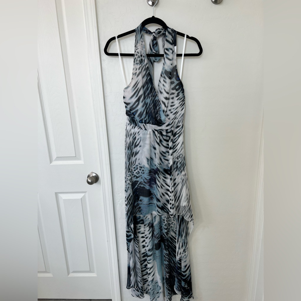 Bebe High-Low Halter Dress - S